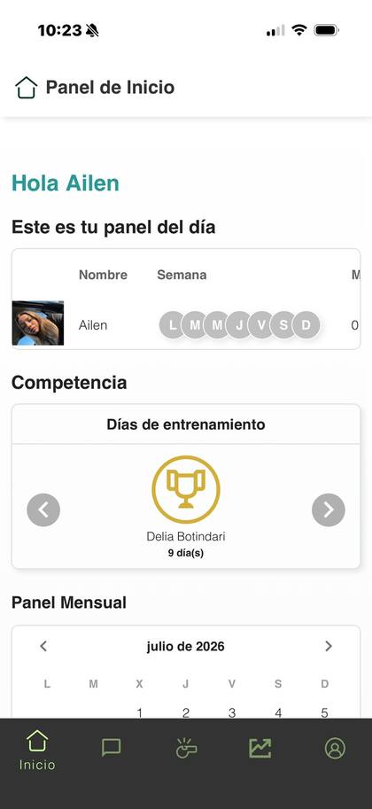 Inicio / rutina del día